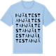 Blue Soul t-shirt med Hjältesta ordlek t-shirt