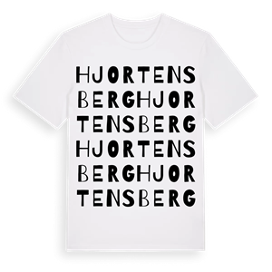Hjortensberg ordlek t-shirt – ekologisk bomull t-shirt från Pinshirt