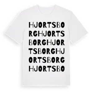 Hjortsborg ordlek t-shirt – ekologisk bomull t-shirt från Pinshirt