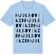 Blue Soul t-shirt med Hjulboviken ordlek t-shirt