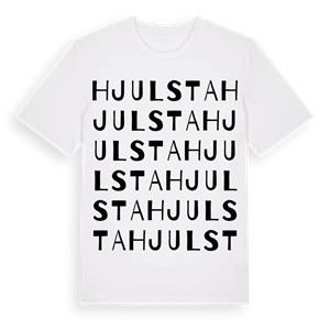 Hjulsta ordlek t-shirt – ekologisk bomull t-shirt från Pinshirt