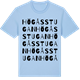 Blue Soul t-shirt med Högåsstugan ordlek t-shirt