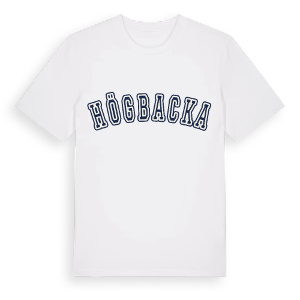 Högbacka college t-shirt – ekologisk bomull t-shirt från Pinshirt