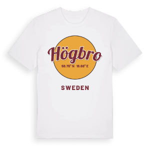 Högbro cirkel t-shirt – ekologisk bomull t-shirt från Pinshirt