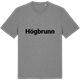 Mid Heather Gray t-shirt med Högbrunn fetstil t-shirt