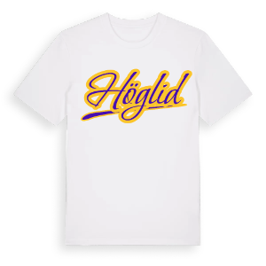 Höglid baseball t-shirt – ekologisk bomull t-shirt från Pinshirt