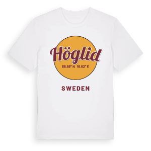 Höglid cirkel t-shirt – ekologisk bomull t-shirt från Pinshirt