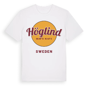 Höglind cirkel t-shirt – ekologisk bomull t-shirt från Pinshirt