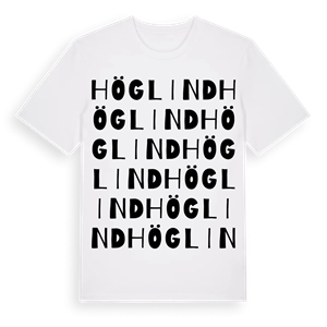 Höglind ordlek t-shirt – ekologisk bomull t-shirt från Pinshirt
