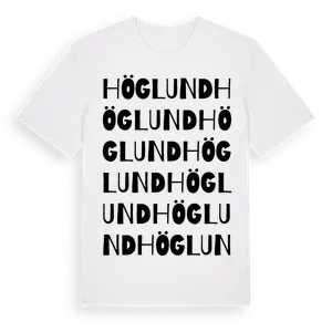Höglund ordlek t-shirt – ekologisk bomull t-shirt från Pinshirt