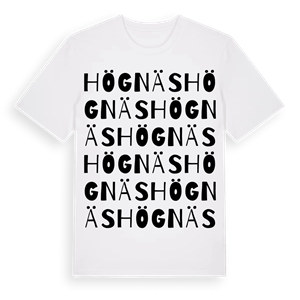 Högnäs ordlek t-shirt – ekologisk bomull t-shirt från Pinshirt