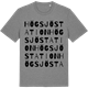 Mid Heather Gray t-shirt med Högsjö station ordlek t-shirt