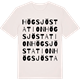 Vintage White t-shirt med Högsjö station ordlek t-shirt