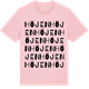 Pink Cotton t-shirt med Höjen ordlek t-shirt
