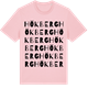 Pink Cotton t-shirt med Hökberg ordlek t-shirt