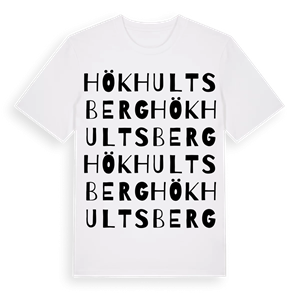 Hökhultsberg ordlek t-shirt – ekologisk bomull t-shirt från Pinshirt