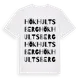 White t-shirt med Hökhultsberg ordlek t-shirt