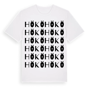 Hökö ordlek t-shirt – ekologisk bomull t-shirt från Pinshirt