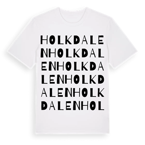 Holkdalen ordlek t-shirt – ekologisk bomull t-shirt från Pinshirt