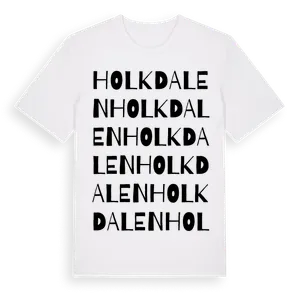 Holkdalen ordlek t-shirt – ekologisk bomull t-shirt från Pinshirt