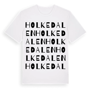 Holkedalen ordlek t-shirt – ekologisk bomull t-shirt från Pinshirt