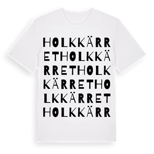 Holkkärret ordlek t-shirt – ekologisk bomull t-shirt från Pinshirt
