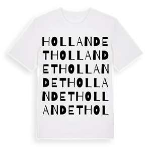 Hollandet ordlek t-shirt – ekologisk bomull t-shirt från Pinshirt