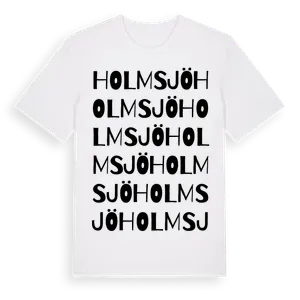 Holmsjö ordlek t-shirt – ekologisk bomull t-shirt från Pinshirt