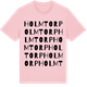 Pink Cotton t-shirt med Holmtorp ordlek t-shirt