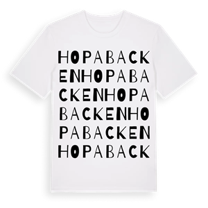 Hopabacken ordlek t-shirt – ekologisk bomull t-shirt från Pinshirt
