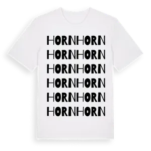 Horn ordlek t-shirt – ekologisk bomull t-shirt från Pinshirt