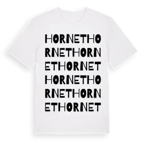 Hornet ordlek t-shirt – ekologisk bomull t-shirt från Pinshirt