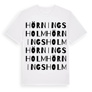 Hörningsholm ordlek t-shirt – ekologisk bomull t-shirt från Pinshirt