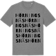 Mid Heather Gray t-shirt med Hörningsnäs ordlek t-shirt