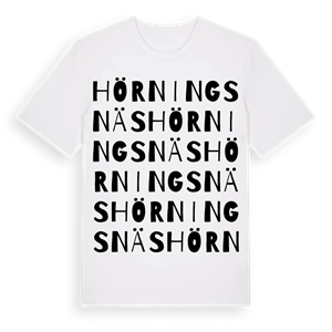 Hörningsnäs ordlek t-shirt – ekologisk bomull t-shirt från Pinshirt