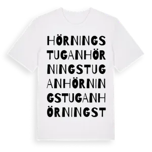 Hörningstugan ordlek t-shirt – ekologisk bomull t-shirt från Pinshirt