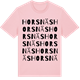 Pink Cotton t-shirt med Horsnäs ordlek t-shirt