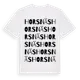 White t-shirt med Horsnäs ordlek t-shirt