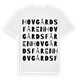 White t-shirt med Hovgårdsfåren ordlek t-shirt