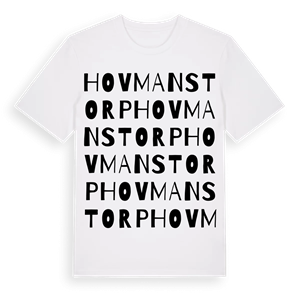 Hovmanstorp ordlek t-shirt – ekologisk bomull t-shirt från Pinshirt
