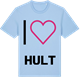 Blue Soul t-shirt med Jag älskar Hult t-shirt stort tryck