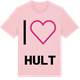 Pink Cotton t-shirt med Jag älskar Hult t-shirt stort tryck