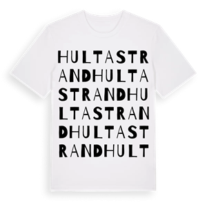 Hultastrand ordlek t-shirt – ekologisk bomull t-shirt från Pinshirt