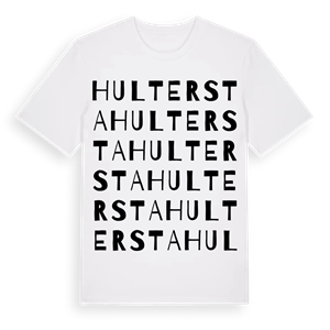 Hultersta ordlek t-shirt – ekologisk bomull t-shirt från Pinshirt