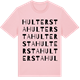 Pink Cotton t-shirt med Hultersta ordlek t-shirt