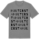 Mid Heather Gray t-shirt med Hultersta ordlek t-shirt