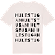 Vintage White t-shirt med Hultstugan ordlek t-shirt
