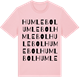 Pink Cotton t-shirt med Humlebol ordlek t-shirt
