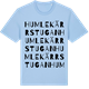 Blue Soul t-shirt med Humlekärrstugan ordlek t-shirt