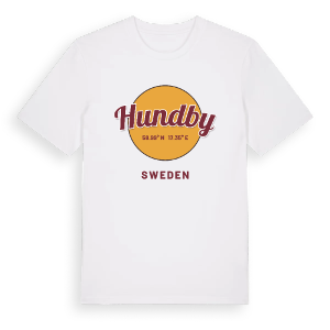 Hundby cirkel t-shirt – ekologisk bomull t-shirt från Pinshirt